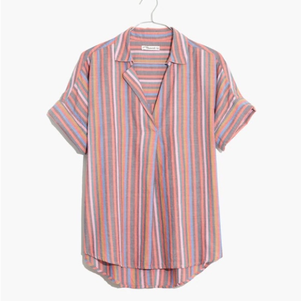 Madewell Multicolor Striped Button Down Shirt